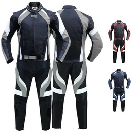 Motorradkombi GW415K-2tlg 2-teiler Motorradkombi Biker lederkombi aus Rindsleder