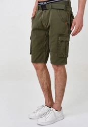 Indicode Cargoshorts Blixt Dunkelgrün/Khaki/Grün