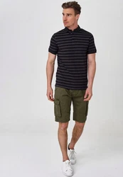 Indicode Cargoshorts Blixt Dunkelgrün/Khaki/Grün