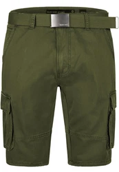 Indicode Cargoshorts Blixt Dunkelgrün/Khaki/Grün