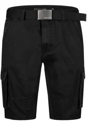 Indicode Cargoshorts Blixt Dunkelblau/Schwarz
