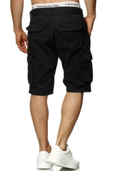 Indicode Cargoshorts Blixt Dunkelblau/Schwarz