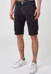 Indicode Cargoshorts Blixt Schwarz/Dunkelgrau/Dunkelblau/Lila/Khaki