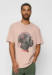 Upscale by Mister Tee Herren Flying High Oversize Tee Rosa/Schwarz/Rot