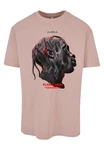 Upscale by Mister Tee Herren Flying High Oversize Tee Rosa/Schwarz/Rot