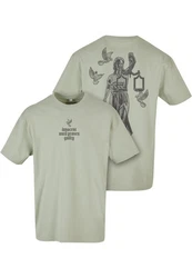 Mister Tee Justice Oversize Tee (1-tlg) Dunkelgrün/Khaki/Hellgrün/Grün