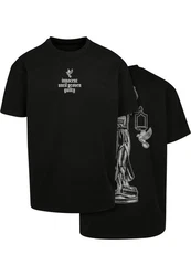 Mister Tee Justice Oversize Tee (1-tlg) Schwarz/Dunkelblau