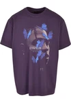 Mister Tee Herren Le Papillon Tee Lila/Dunkelblau