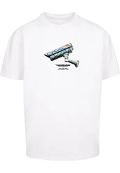 Mister Tee T-Shirt CCTV Oversized Weiß