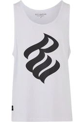 Rocawear Basic Tank Top Weiß/Rot/Dunkelgrau
