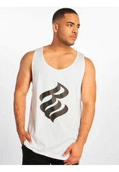 Rocawear Basic Tank Top Weiß/Rot/Dunkelgrau