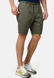 Indicode Chinoshorts Carver Dunkelgrün/Khaki/Grün
