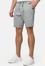 Indicode Chinoshorts Carver Grau/Hellgrau/Khaki