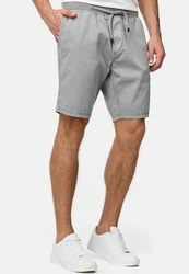 Indicode Chinoshorts Carver Grau/Hellgrau/Khaki