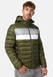 Indicode Herren Hampshire Steppjacke Dunkelgrün/Grün
