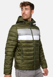 Indicode Herren Hampshire Steppjacke Dunkelgrün/Grün