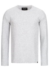 Indicode Strickpullover Loakim Grau