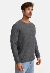 Indicode Strickpullover Loakim Dunkelgrau/Grau/Hellgrau