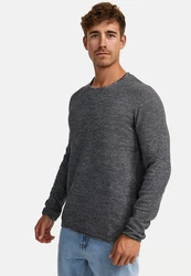 Indicode Strickpullover Loakim Dunkelgrau/Grau/Hellgrau