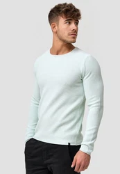 Indicode Strickpullover Loakim Hellblau/Türkis/Grün/Hellgrün