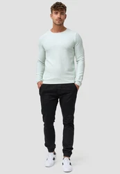Indicode Strickpullover Loakim Hellblau/Türkis/Grün/Hellgrün