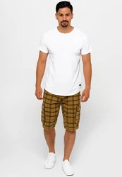 Indicode Cargoshorts Blixt Braun/Beige/Dunkelgrün/Gelb