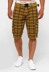Indicode Cargoshorts Blixt Braun/Beige/Dunkelgrün/Gelb