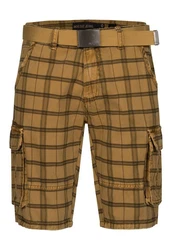 Indicode Cargoshorts Blixt Braun/Beige/Dunkelgrün/Gelb