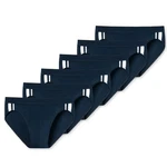 Schiesser Slip Organic Cotton mit seitlichen Streifen (3-St) im 6er Pack Dunkelblau/Blau