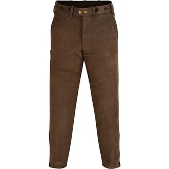 German Wear Lederhose GW601 Jägerhose Jagdhose Khaki/Braun