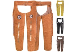 German Wear Lederhose GW957T Chaps Reiter Cowboy Western  GW957T
