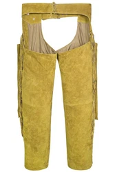 German Wear Lederhose GW957T Chaps Reiter Cowboy Western  Braun/Khaki/Beige