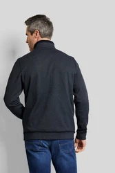 bugatti Sweatjacke mit Eingrifftaschen Dunkelblau/Hellblau/Blau/Grau