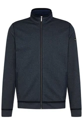 bugatti Sweatjacke mit Eingrifftaschen Dunkelblau/Hellblau/Blau/Grau