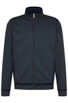bugatti Sweatjacke mit Eingrifftaschen Dunkelblau/Hellblau/Blau/Grau