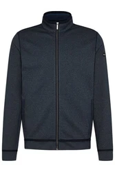 bugatti Sweatjacke mit Eingrifftaschen Dunkelblau/Hellblau/Blau/Grau