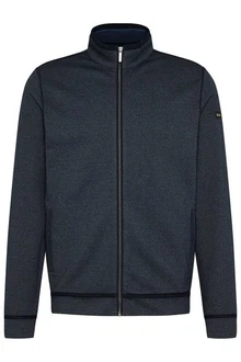 bugatti Sweatjacke mit Eingrifftaschen Dunkelblau/Hellblau/Blau/Grau