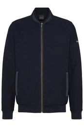 Sweatjacke mit Collegekragen