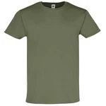 Fruit of the Loom Rundhalsshirt Ringspun Premium T-Shirt Dunkelgrün/Khaki