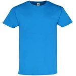 Fruit of the Loom Rundhalsshirt Ringspun Premium T-Shirt Hellblau/Blau/Türkis