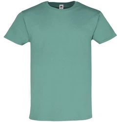 Fruit of the Loom Rundhalsshirt Ringspun Premium T-Shirt Grün/Hellgrün