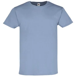 Fruit of the Loom Rundhalsshirt Ringspun Premium T-Shirt Blau/Hellblau