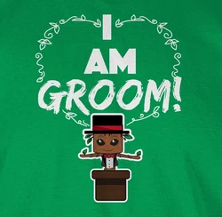 Shirtracer T-Shirt I am groom! JGA Herren Grün