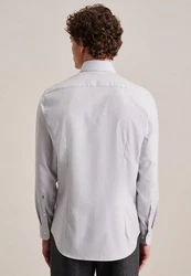 seidensticker Businesshemd Slim Langarm Kentkragen Uni Grau/Weiß/Braun/Khaki/Beige