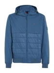 Tommy Hilfiger Steppjacke CL MIX MEDIA HOODED JACKET Blau/Grau/Hellblau/Dunkelblau