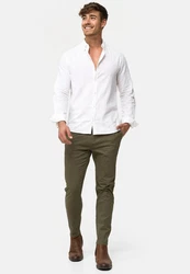 Indicode Chinohose Ignazo Khaki/Dunkelgrün