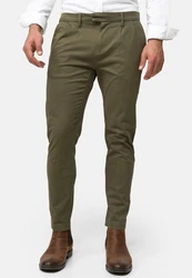 Indicode Chinohose Ignazo Khaki/Dunkelgrün