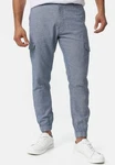 Indicode Cargo Stoffhose Booth Grau/Blau/Hellblau