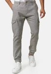 Indicode Cargo Stoffhose Booth Hellgrau/Khaki/Grau