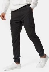 Indicode Cargo Stoffhose Booth Dunkelgrau/Khaki/Schwarz/Grau